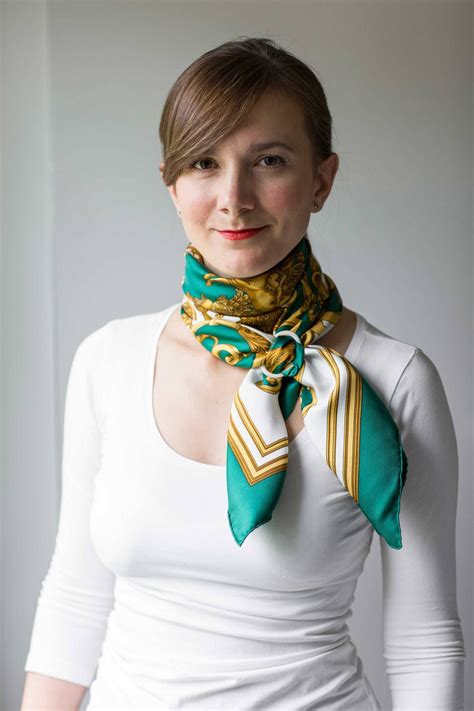 cool ways to wear hermes scarf|vintage Hermes scarf guide.